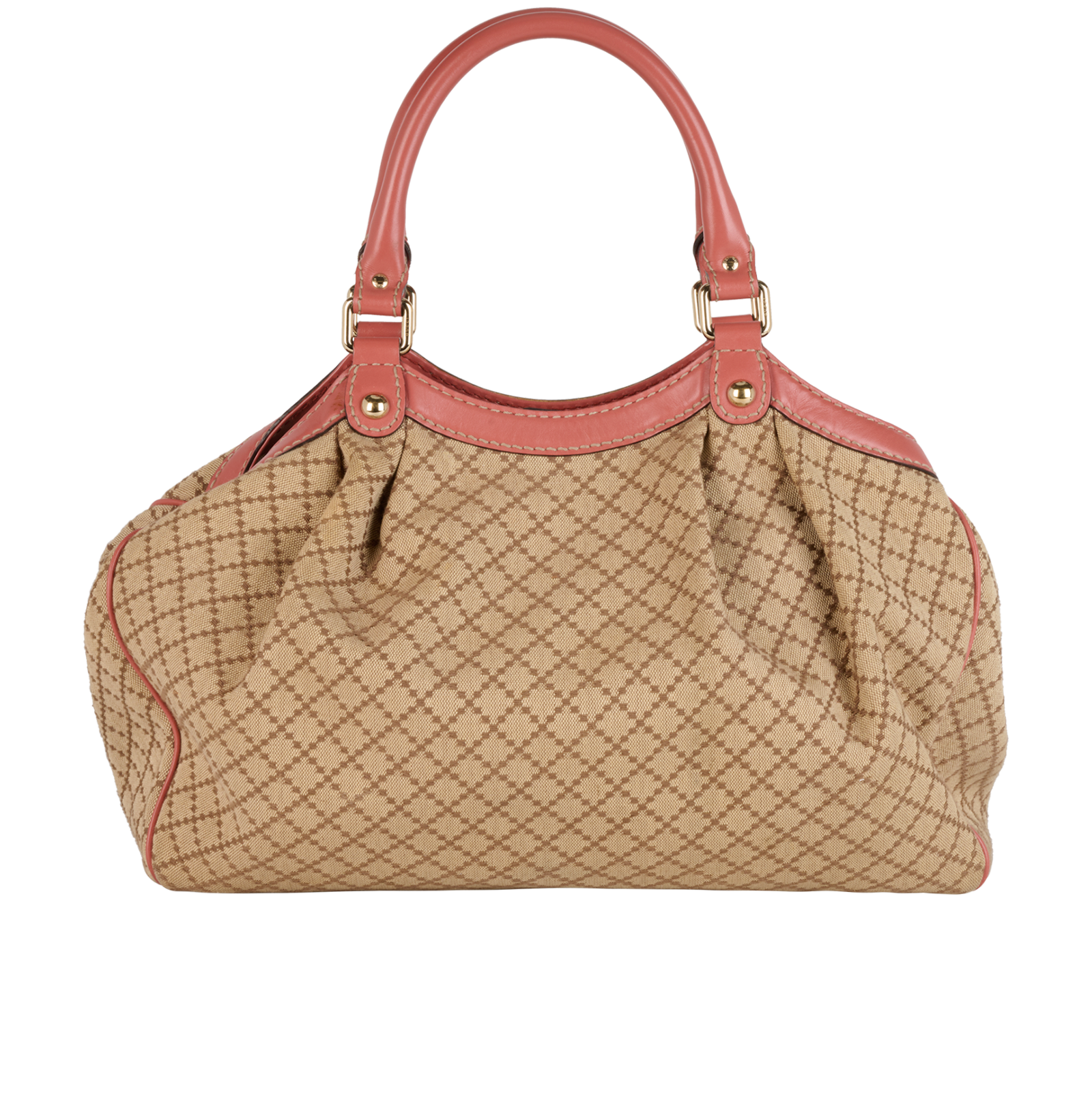 Medium Sukey Tote, &pound;350, Handbags, Beige/Pink, Canvas, Back view